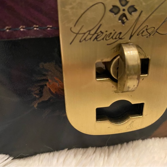 Patricia Nash Chauny Satchel purse UEC Peruvian painting collection - Picture 6 of 15